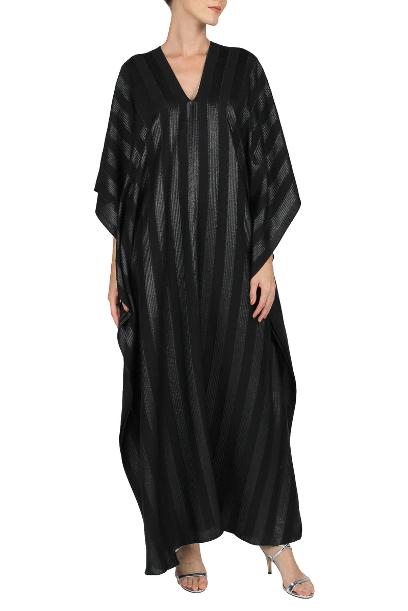 Metallic Stripe Boubou Caftan