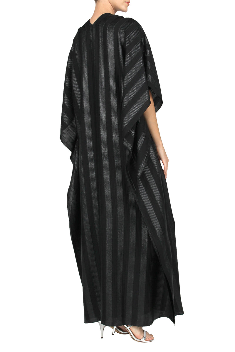 Metallic Stripe Boubou Caftan