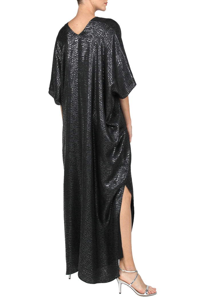 Metallic Croco Boubou Caftan
