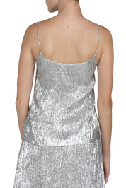 Silver Metallic Cami Top