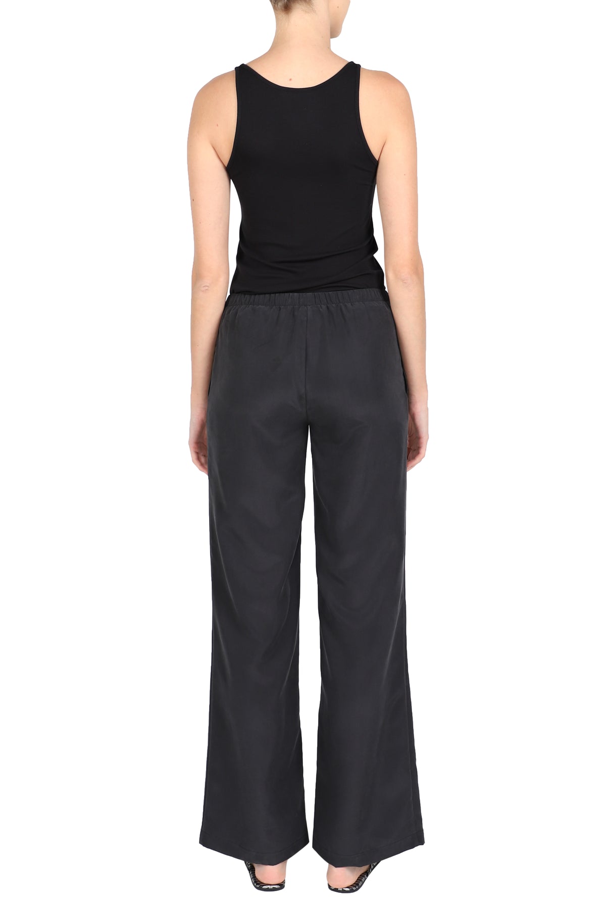 Silk Flare Pants