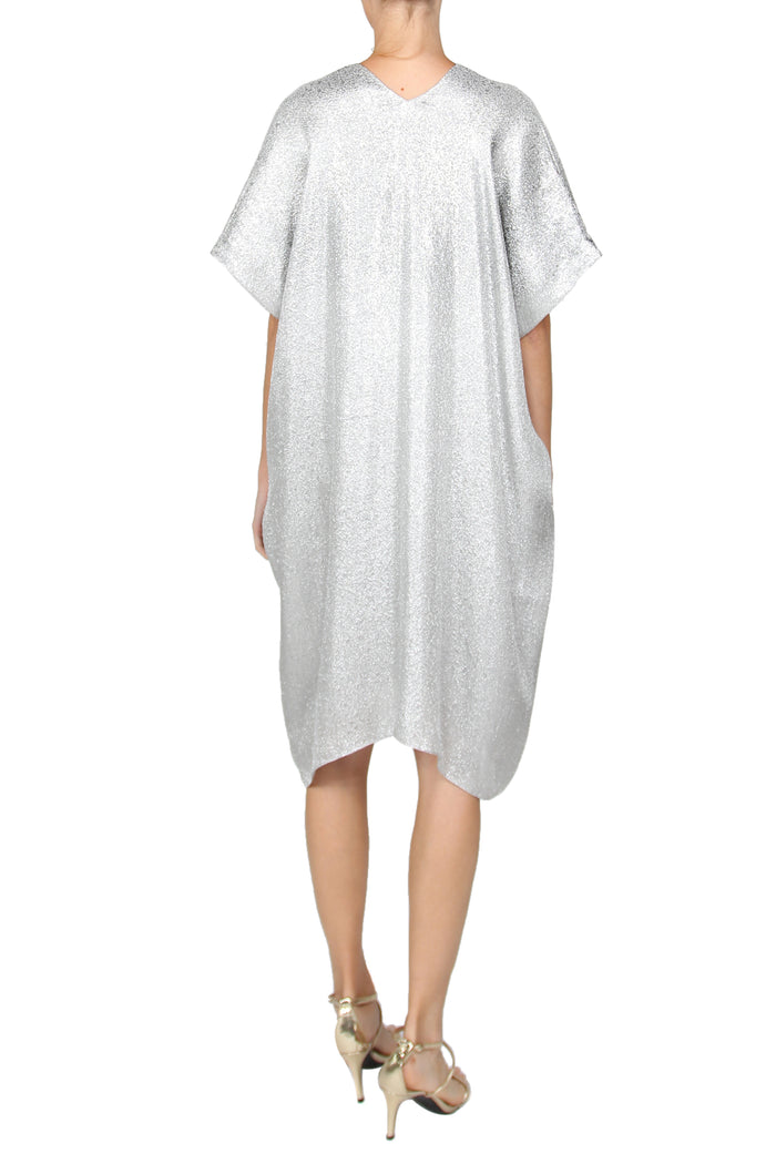 Midi Metallic Boubou Caftan