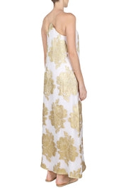 Racer Back Rose Lurex Dress