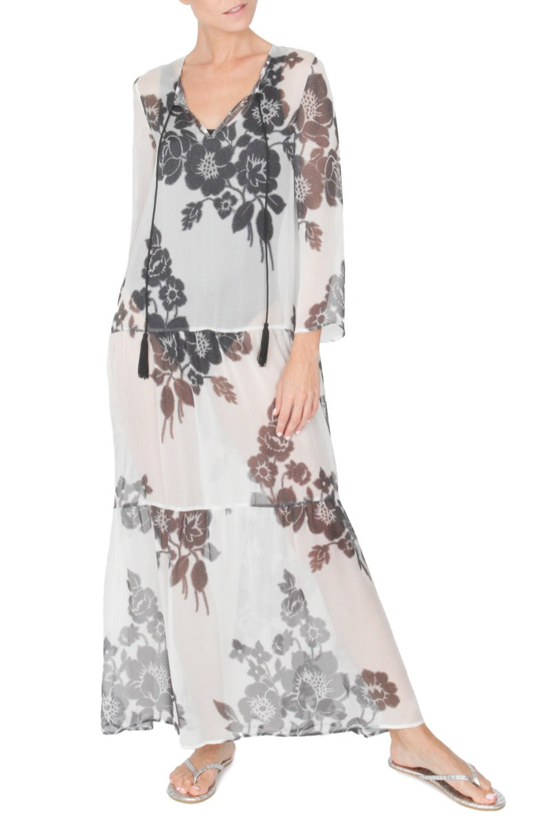 Ruffle Long Sleeve Dress
