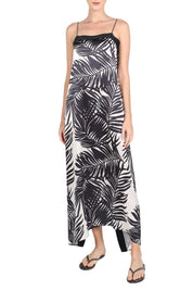 Printed Back Tie Dress
