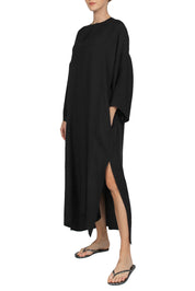 Round Neck Silk Croco Boubou Caftan
