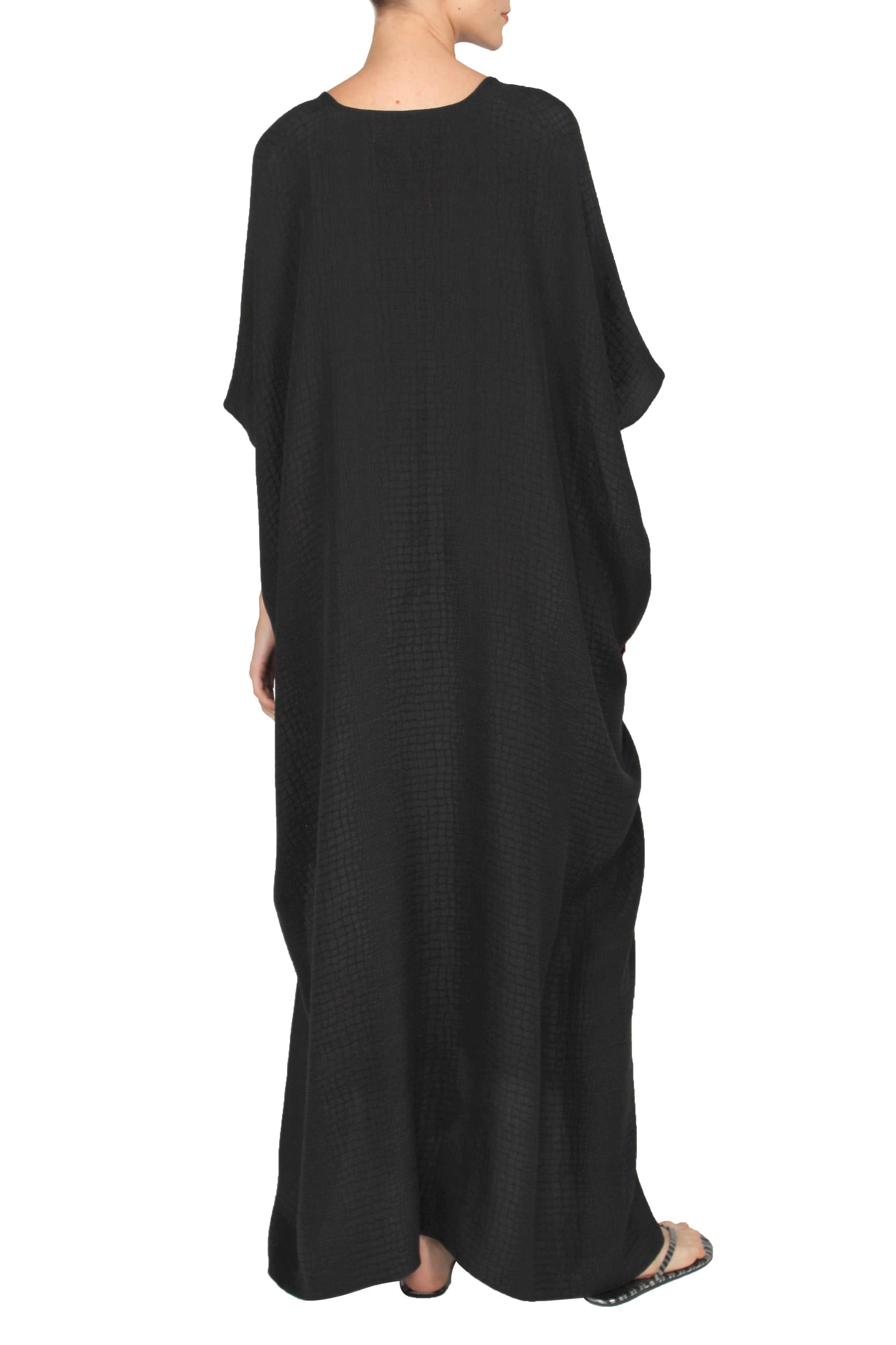 Silk Croco Jacquard Boubou Caftan