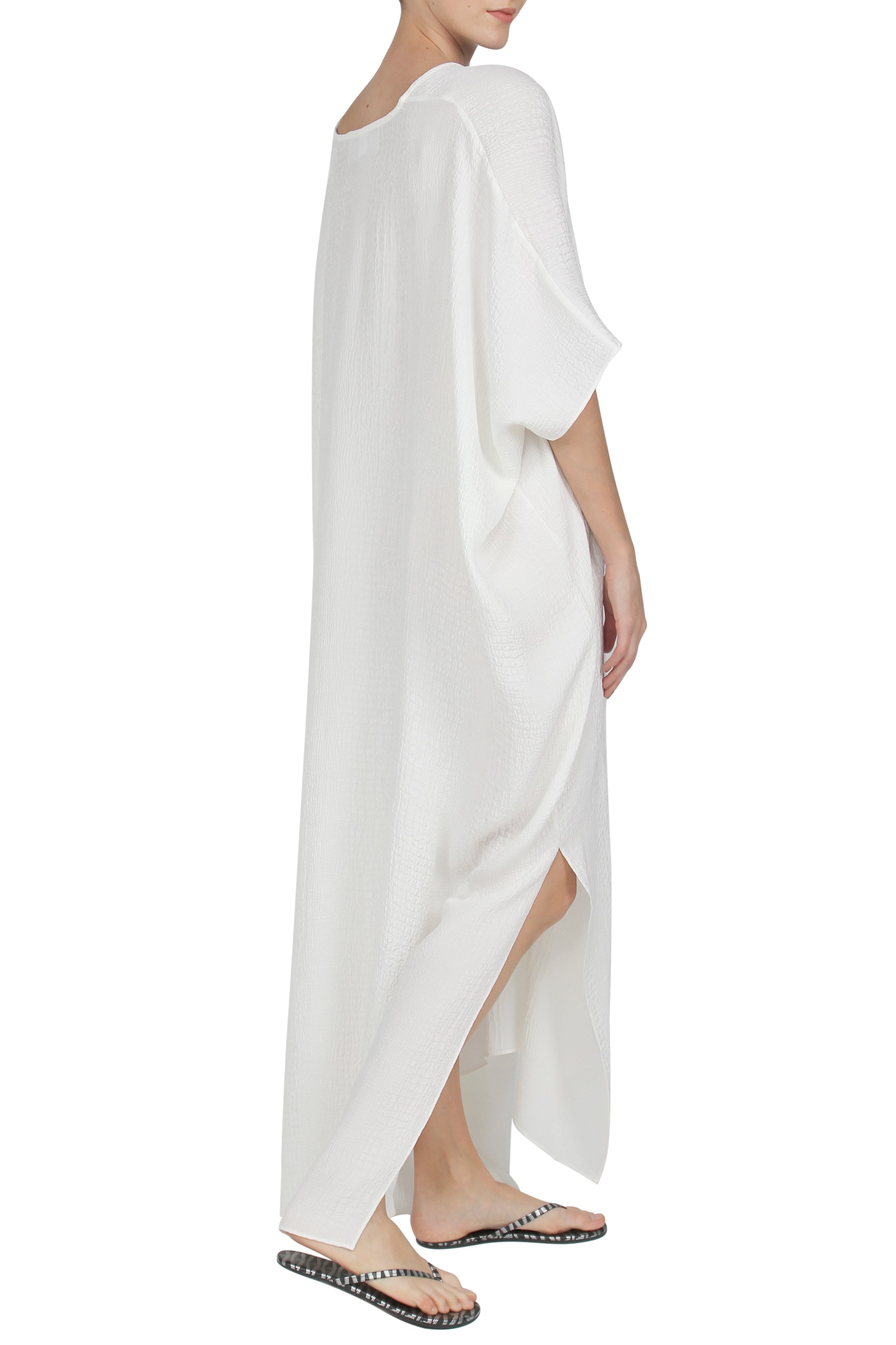 Silk Croco Jacquard Boubou Caftan