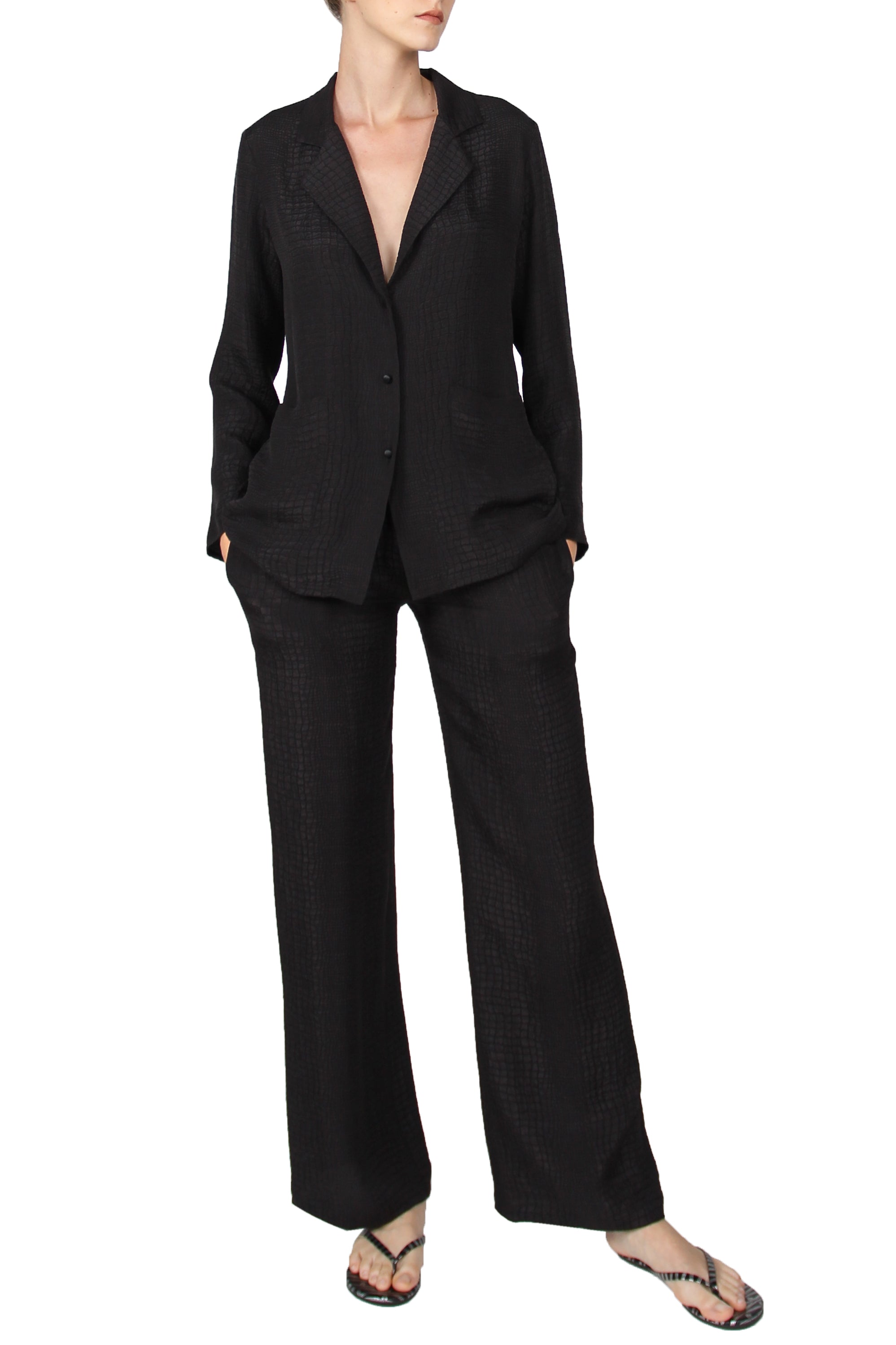 Croco Jacquard Pyjama Set