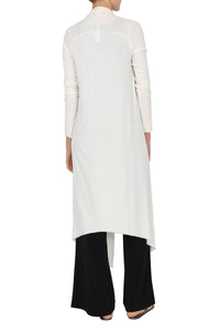 Long Silk Blend Michi Cardigan