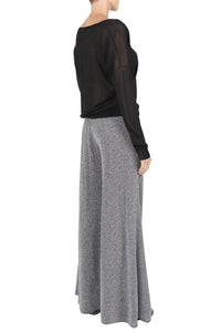 Metallic Jersey Palazzo Pants
