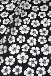 Flower Printed Silk Boubou Caftan