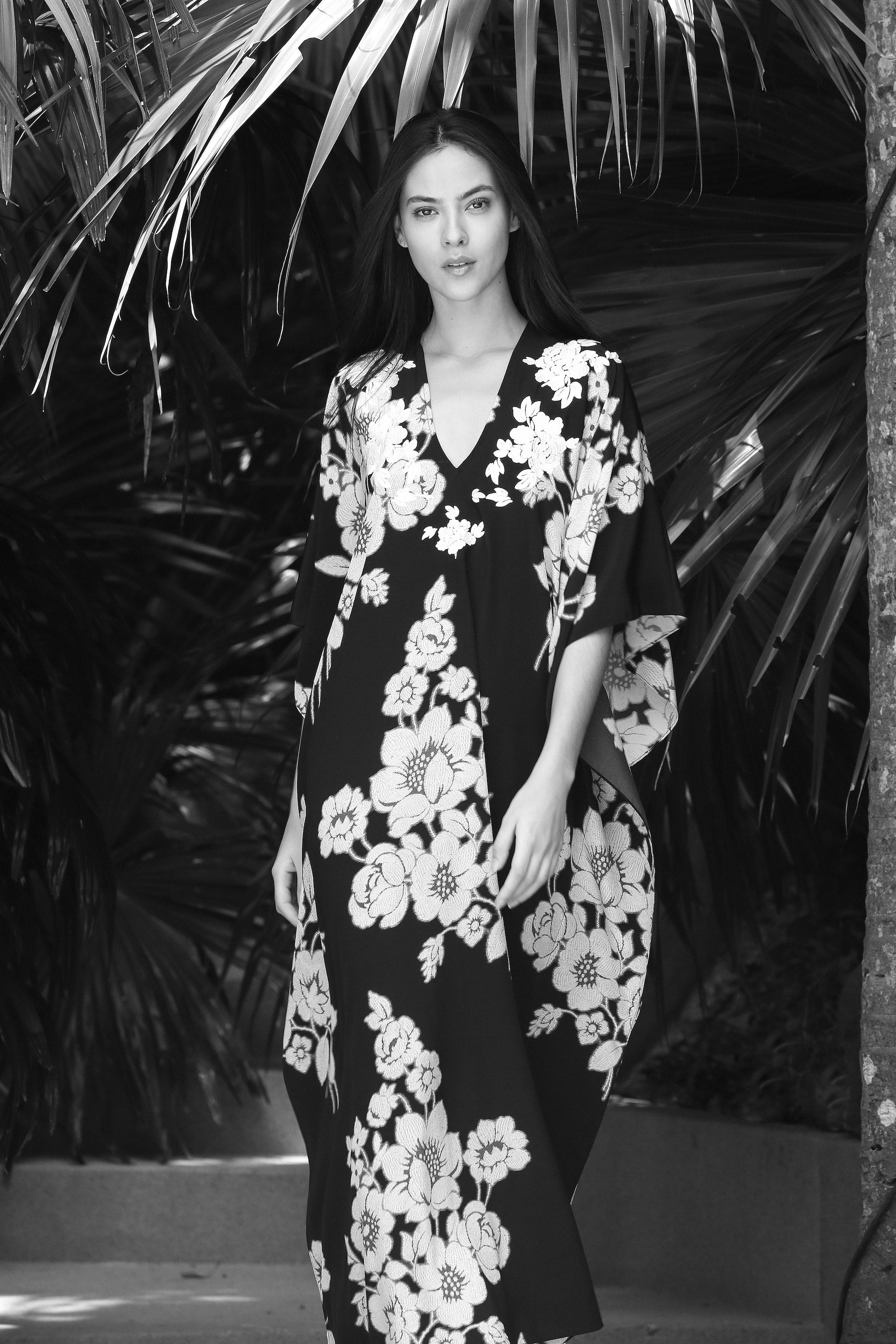Embroidered Rose Silk Boubou