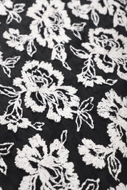 Floral Embroidered Lace Skirt