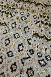 Metallic Losange Silk Boubou Caftan