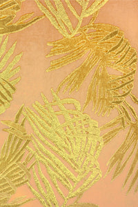 Ombre Palm Racer Back Long Dress