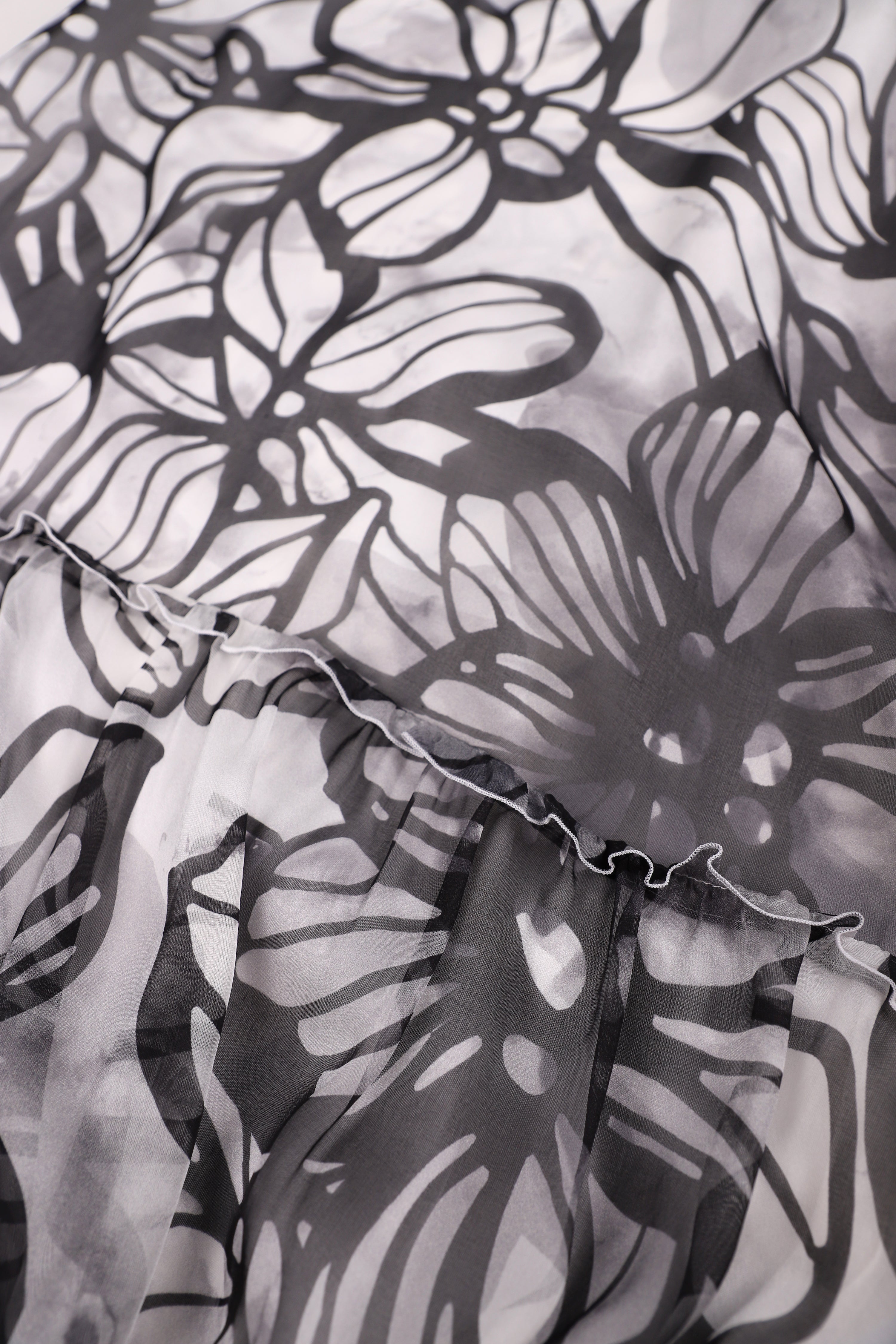 Hibiscus Flower Printed Cocktail Dress