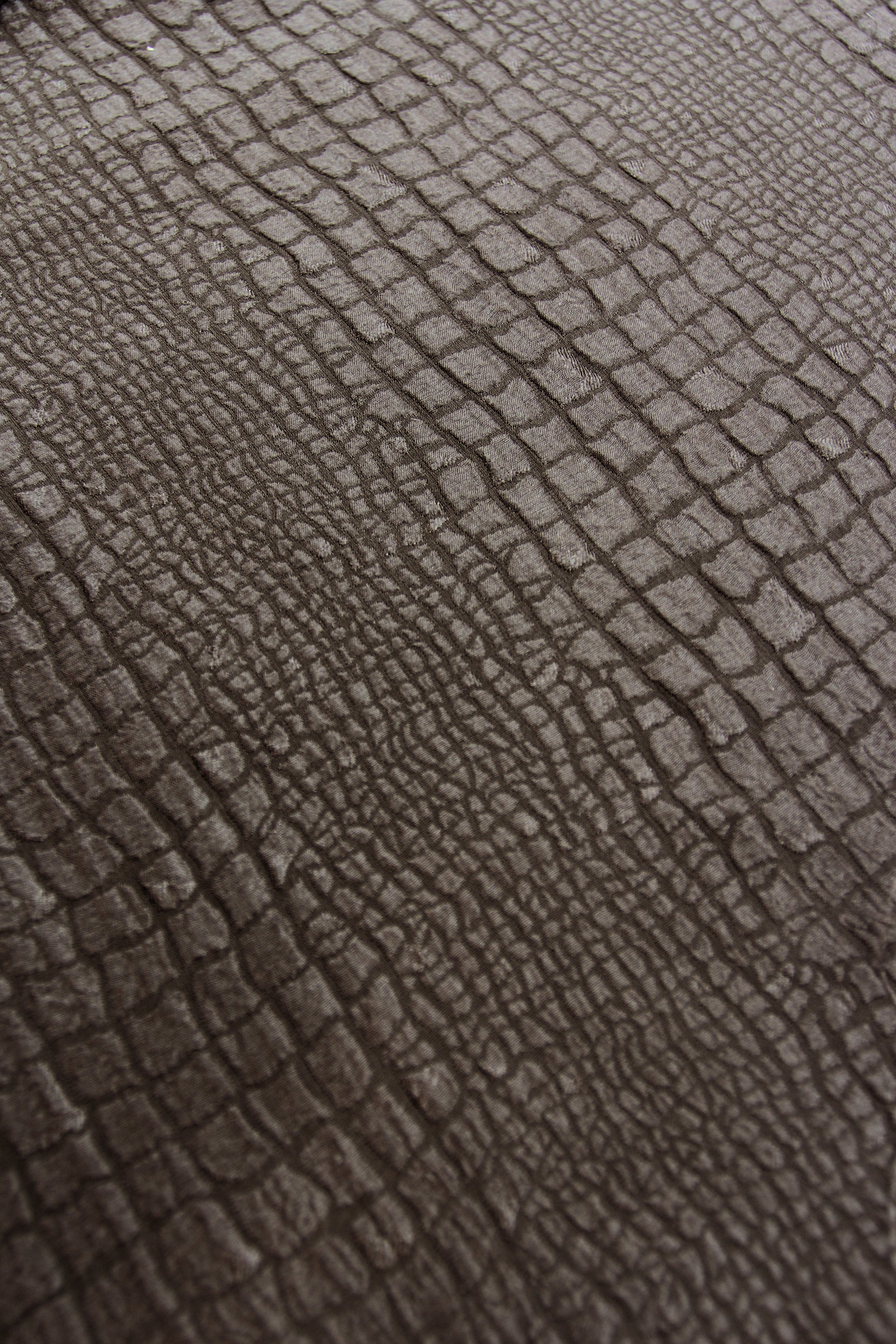 Round Neck Silk Croco Boubou Caftan
