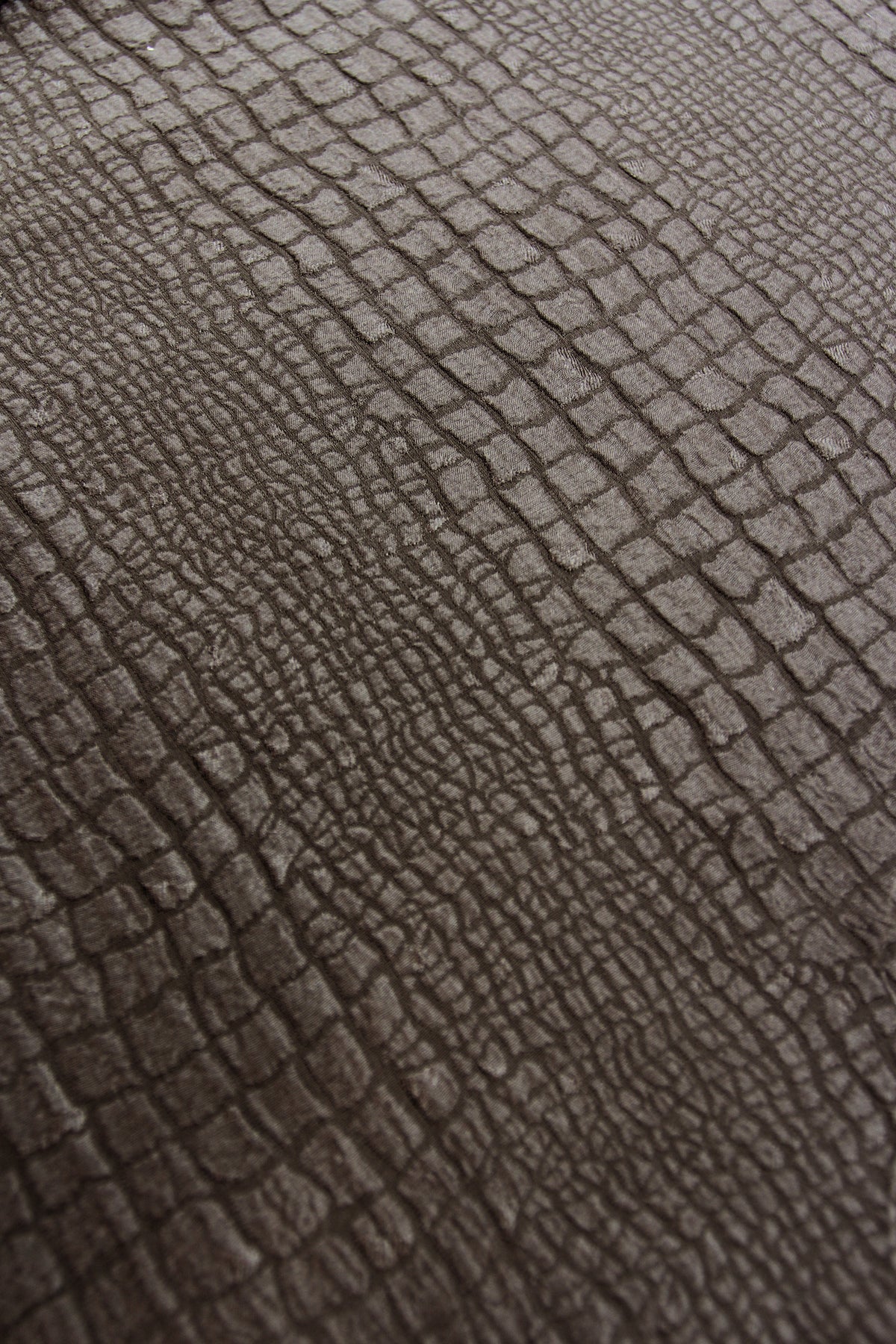 Round Neck Silk Croco Boubou Caftan