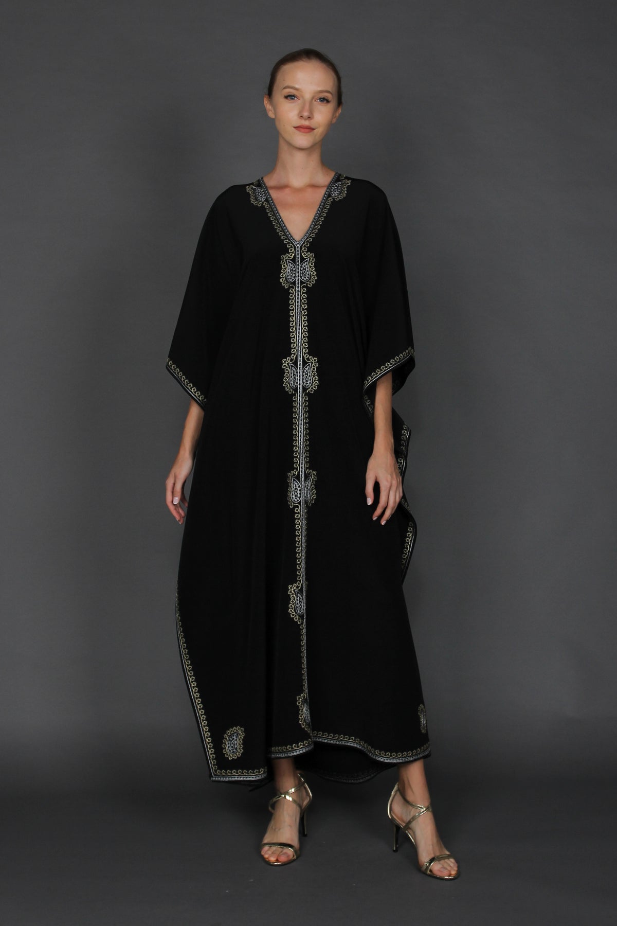 Paisley Embroidered Boubou Caftan