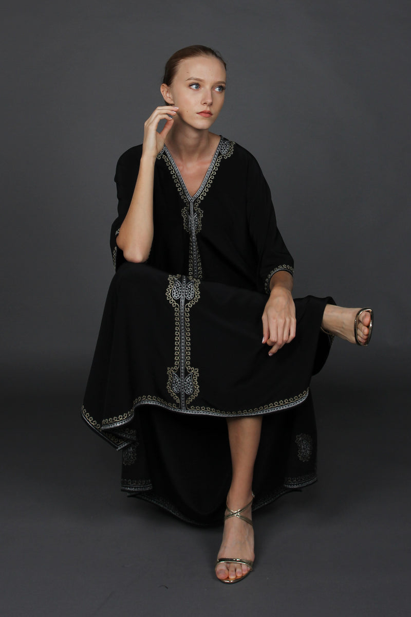 Paisley Embroidered Boubou Caftan