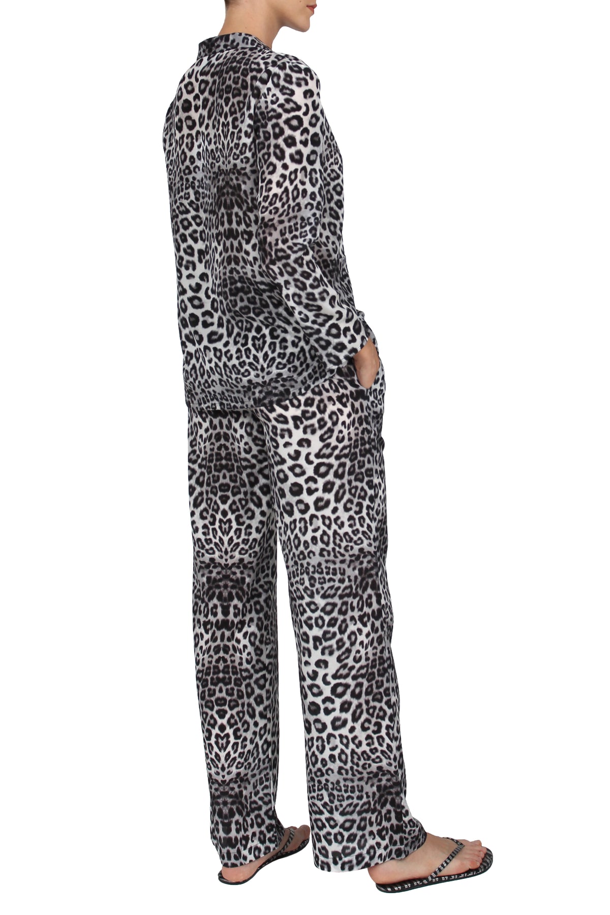 Printed Silk City PJ Set