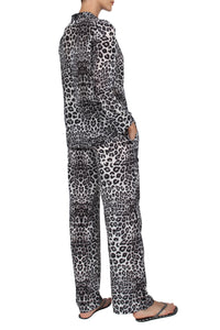 Printed Silk City PJ Set