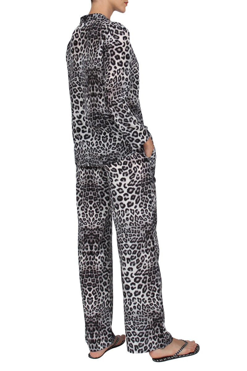 Printed Silk City PJ Set