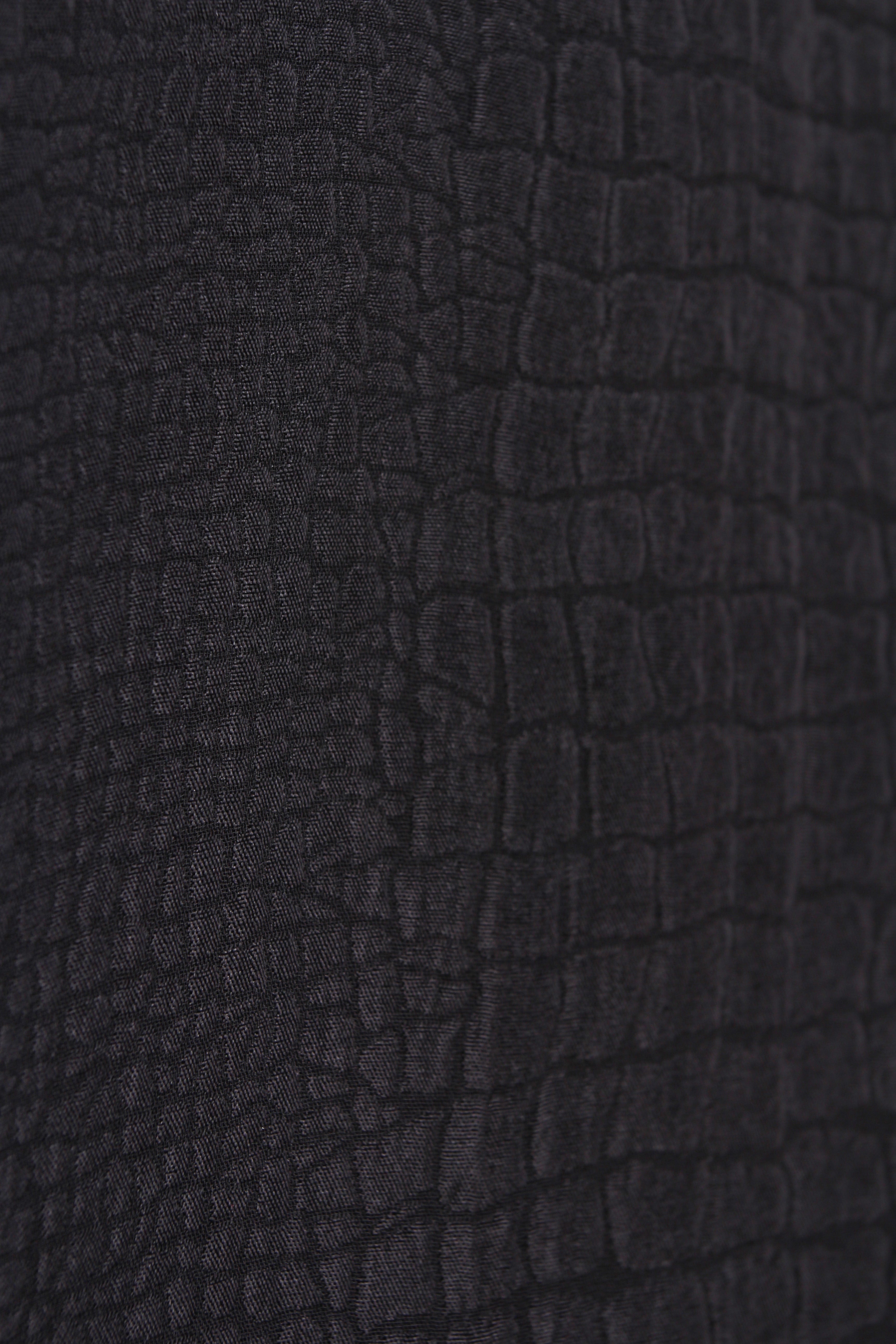 Silk Croco Jacquard T Sleeve Boubou Caftan