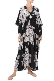 Embroidered Rose Silk Boubou