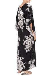 Embroidered Rose Silk Boubou