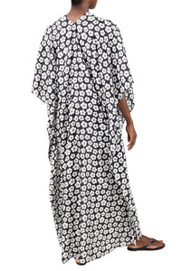 Flower Printed Silk Boubou Caftan
