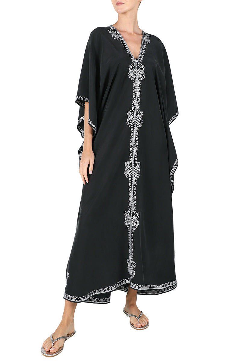 Raindrop Embroidered Boubou Caftan