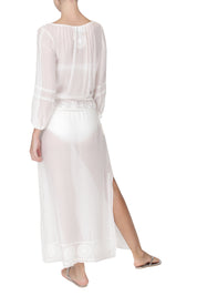 Embroidered Long Boho Caftan