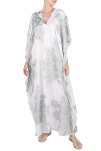 Rose Flower Metallic Boubou Caftan