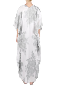 Rose Flower Metallic Boubou Caftan