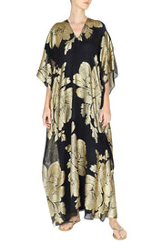 Metallic Big Flower Boubou Caftan