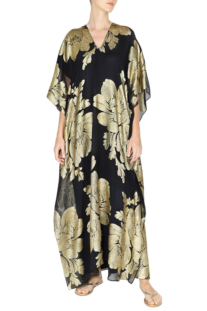 Metallic Big Flower Boubou