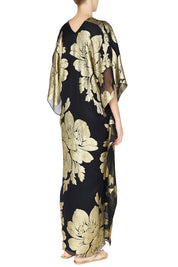 Metallic Big Flower Boubou Caftan