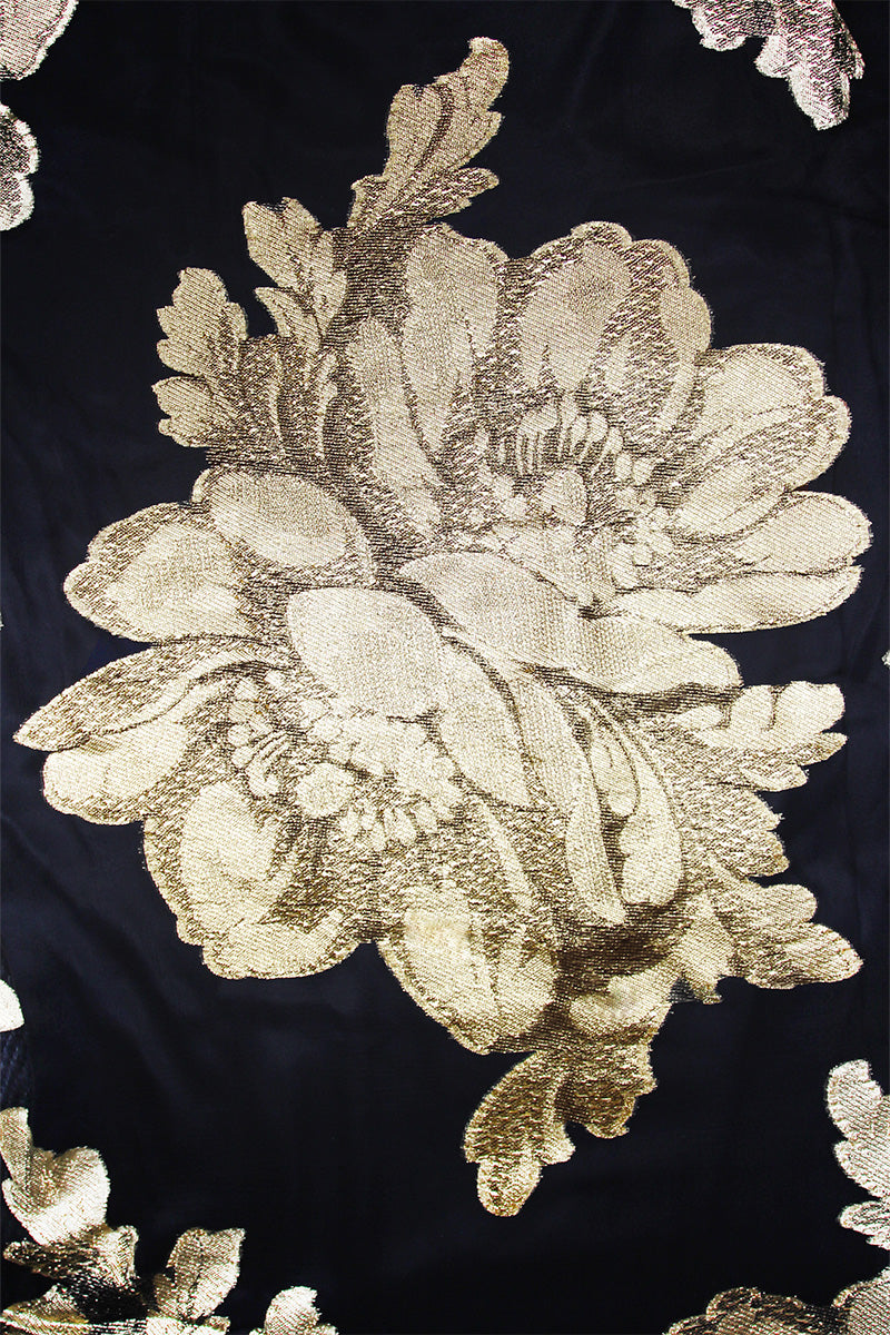 Metallic Big Flower Boubou Caftan
