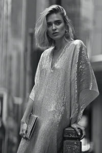 Metallic Lamé Boubou Caftan
