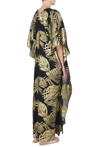 Metallic Palm Motif Boubou Caftan