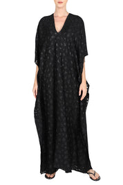 Metallic Small Flower Boubou Caftan