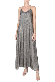 Metallic Racer Back Dress