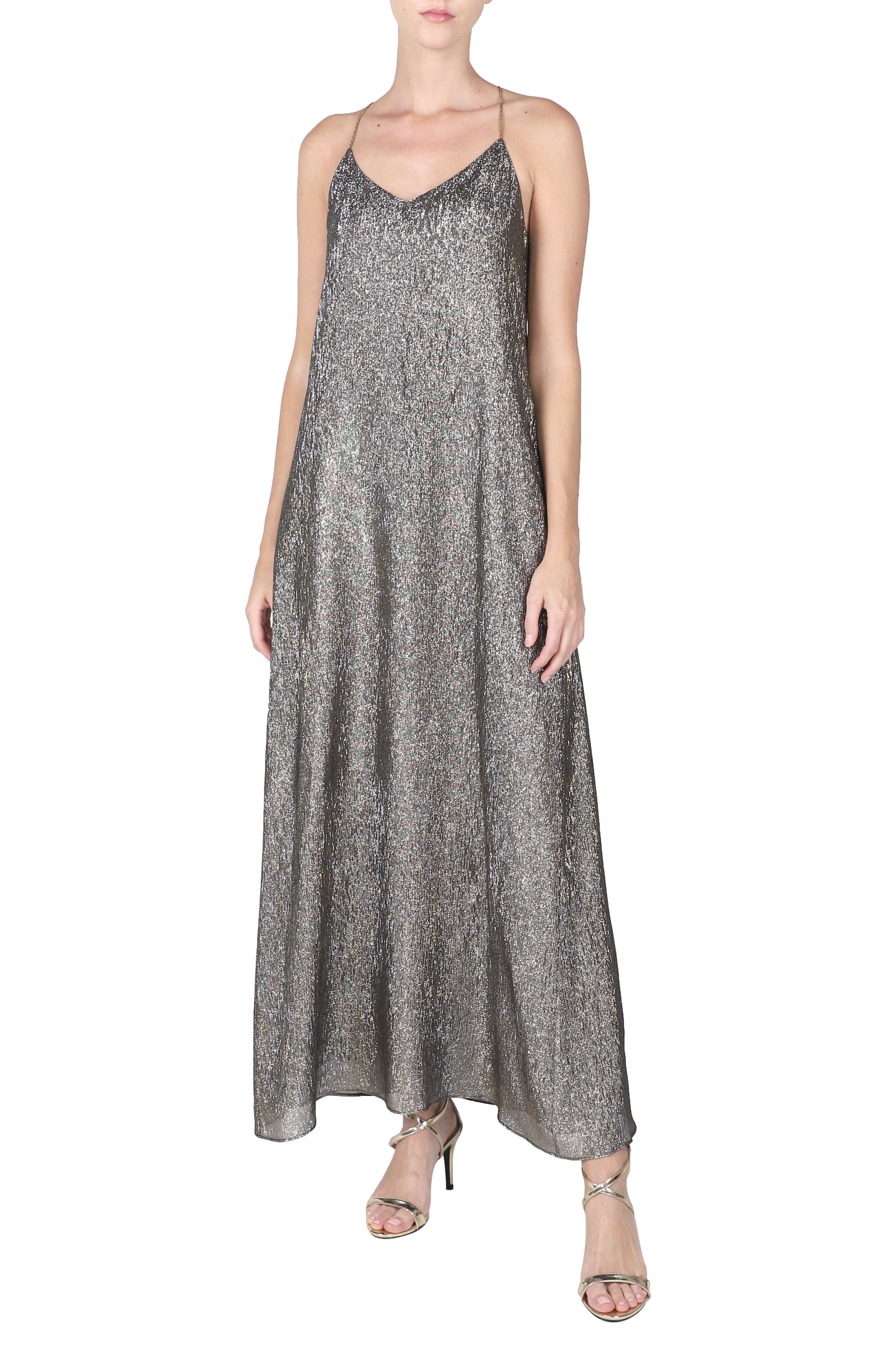 Metallic Racer Back Dress