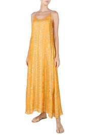 Metallic Arabesque Racer Back Dress