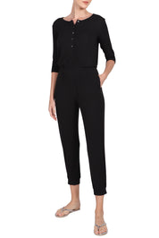 Ribbed Silk Jumpsuit