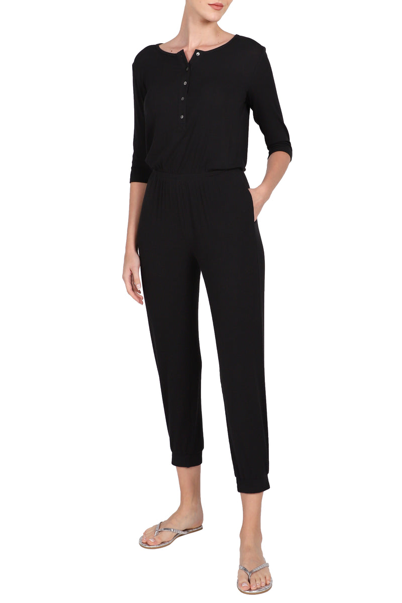 Ribbed Silk Jumpsuit