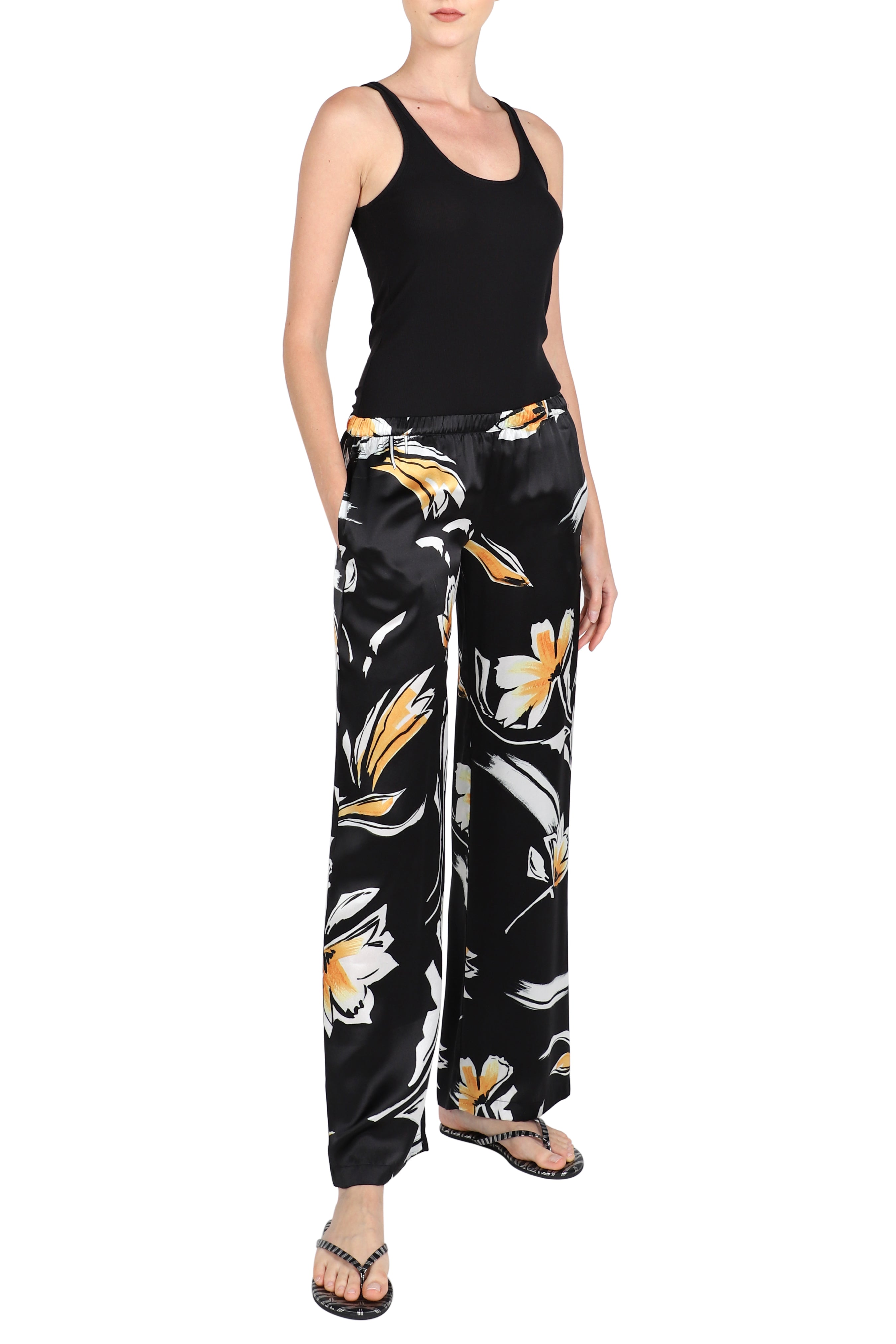 Silk Printed Pants