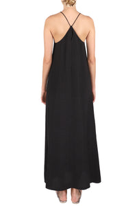 Silk Croco Jacquard Racer Back Dress